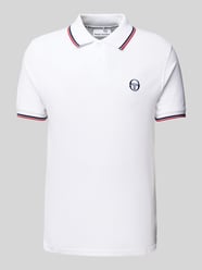 Regular Fit Poloshirt mit Logo-Stitching Modell 'SERGIO' von SERGIO TACCHINI Weiß - 28