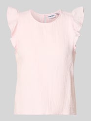 Top o kroju regular fit z czystej bawełny model 'SASTINA' od PIECES Fuksjowy - 28