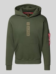 Hoodie mit Label-Print von Alpha Industries - 44