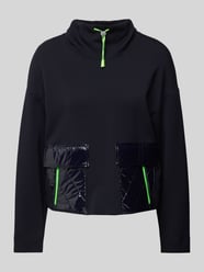 Sweatshirt mit Stehkragen von Marc Cain Blau - 9