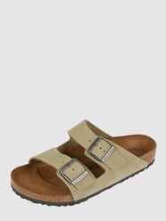 Sandalen aus Nubukleder Modell 'Arizona' von Birkenstock Grün - 5