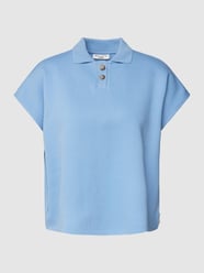 Poloshirt in mouwloos design van Marc O'Polo Denim Blauw / turquoise - 41