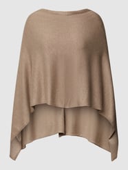 Poncho in unifarbenem Design Modell 'Claudisse' von FREE/QUENT Beige - 3