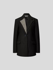 Blazer mit Hahnentrittmuster von Nina Ricci Schwarz - 9