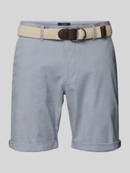 Slim Fit Bermudas mit Glencheck-Muster von MCNEAL Blau - 16