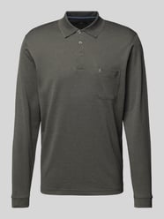 Shirt met lange mouwen met polokraag van RAGMAN Grijs / zwart - 39