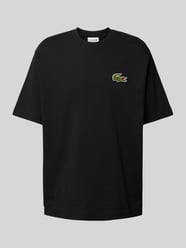 T-shirt z detalem z logo od Lacoste - 3