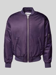 Bomberjacke mit Leistentaschen von REVIEW Lila - 24