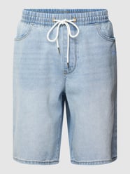 Jeansshorts mit Label-Stitching von REVIEW Blau - 24