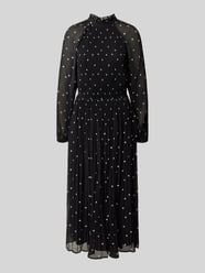 Midikleid im Allover-Look mit Plisseefalten von COMMA - 31