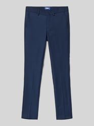 Spodnie z zakładkami w pasie o kroju regular fit z dodatkiem wełny model ‘SOLARIS’ od JACK & JONES - 5