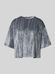 Oversize’owy crop top o wyglądzie aksamitu od Christian Berg Woman - 37