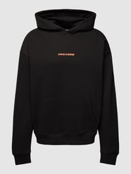 Oversized Hoodie mit Label-Print Modell 'COLNE' von Pegador Schwarz - 9
