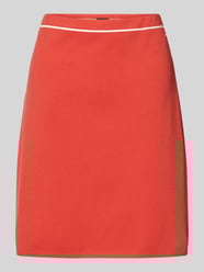 Spódnica ołówkowa o długości do kolan z paskami w kontrastowym kolorze od Marc Cain - 39