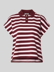 Boxy Fit Poloshirt aus reiner Baumwolle von Marc O'Polo DENIM Bordeaux - 4