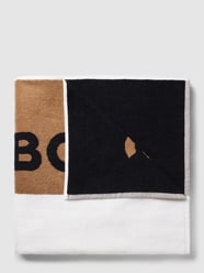 Strandtuch im Colour-Blocking-Design von BOSS Grau / Schwarz - 14