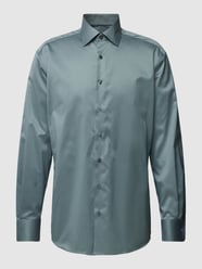 Modern Fit Business-Hemd mit Kentkragen von Eterna Grün - 22