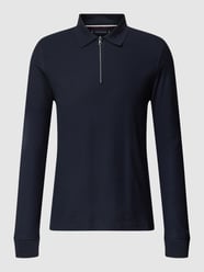Shirt met lange mouwen en schipperskraag, model 'HONEYCOMB' van Tommy Hilfiger Blauw / turquoise - 8