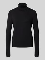 Sweter z dzianiny z prążkowanymi wykończeniami od Christian Berg Woman - 40