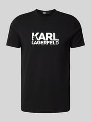 T-Shirt mit Label-Print von Karl Lagerfeld Grau - 27