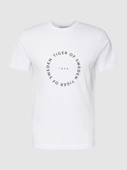 T-shirt met logoprint, model 'DILLAN' van Tiger Of Sweden Wit - 43