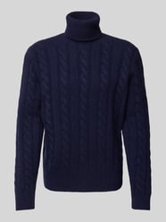 Strickpullover mit Rollkragen von Polo Ralph Lauren Blau - 48