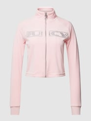 Sweatjacke mit Stehkragen Modell 'LELU' von Juicy Couture Rosa - 44