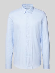 Slim Fit Business-Hemd mit Knopfleiste Modell 'Bari' von CK Calvin Klein Blau - 12