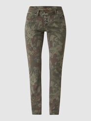 Slim Fit Hose mit Camouflage-Muster Modell 'Malibu' von Buena Vista - 7