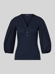 Blusenshirt mit V-Ausschnitt und 3/4-Arm Modell 'CHANTZ' von Lauren Ralph Lauren - 39