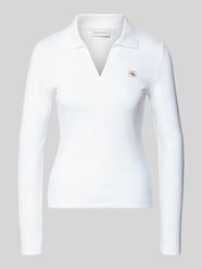 Bluzka z długim rękawem z detalem z logo od Calvin Klein Jeans - 2
