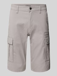 Bermudy cargo o kroju relaxed fit z mieszanki bawełny i elastanu od s.Oliver BLACK LABEL - 24