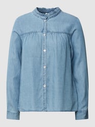 Bluzka koszulowa z falbanami model ‘BEATRIZ’ od Pepe Jeans Niebieski - 39