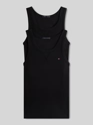 Koszulka na ramiączkach o kroju regular fit z mieszanka bawełny z wyhaftowane logo od Tommy Hilfiger - 20