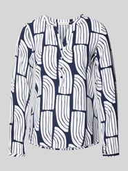 Schlupfblouse met golvenprint van viscose van Christian Berg Woman - 8