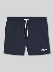 Badeshorts mit Label-Print Modell 'HAITI' von HUGO - 19