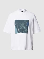 T-shirt met V-hals, model 'Eye dye' van G-Star Raw Wit - 33