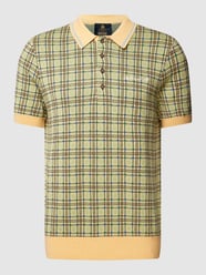 Poloshirt mit Karomuster Modell 'Archive Grid' von Lyle & Scott Beige - 48