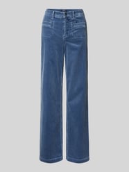 Wide Leg Cordhose mit Gesäßtaschen Modell 'FELIZA' von Gardeur Blau - 9