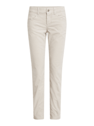 Slim Fit Samthose mit Stretch-Anteil von MAC Beige - 17