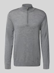 Regular Fit Troyer aus reiner Merinowolle Modell 'TRAY' von Selected - 42