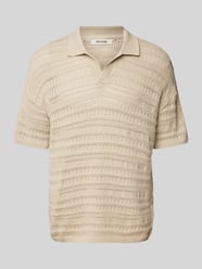 Poloshirt mit Strukturmuster Modell 'GRAYSON' von ONLY & SONS Beige - 19
