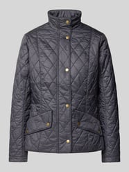 Steppjacke mit Stehkragen Modell 'Flyweight Cavalry' von Barbour Blau - 30