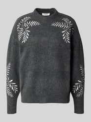 Gebreide pullover met ribboorden, model 'Magge' van B.Young - 34