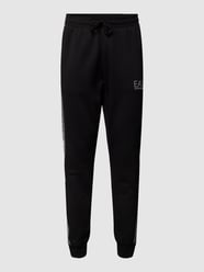 Sweatpants mit Label-Print von EA7 Emporio Armani Grau / Schwarz - 41