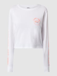 Cropped Longsleeve mit Logo von Tommy Jeans Weiß - 25