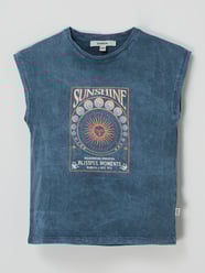 Top mit Print von Garcia Blau - 43