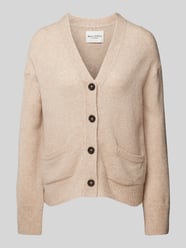 Strickjacke mit aufgesetzten Taschen von Marc O'Polo Beige - 26