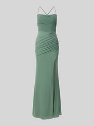 sukienka wieczorowa z rozporkiem od LUXUAR FASHION - 44