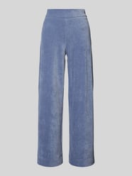 Wide Leg Cordhose mit elastischem Bund von Christian Berg Woman Blau - 13